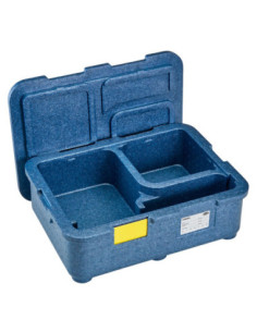 CAMBRO - EPPMD4835-159 - Caja menú de 4 compartimentos - 48,5 x 35 x 16,5 cm - Azul frío