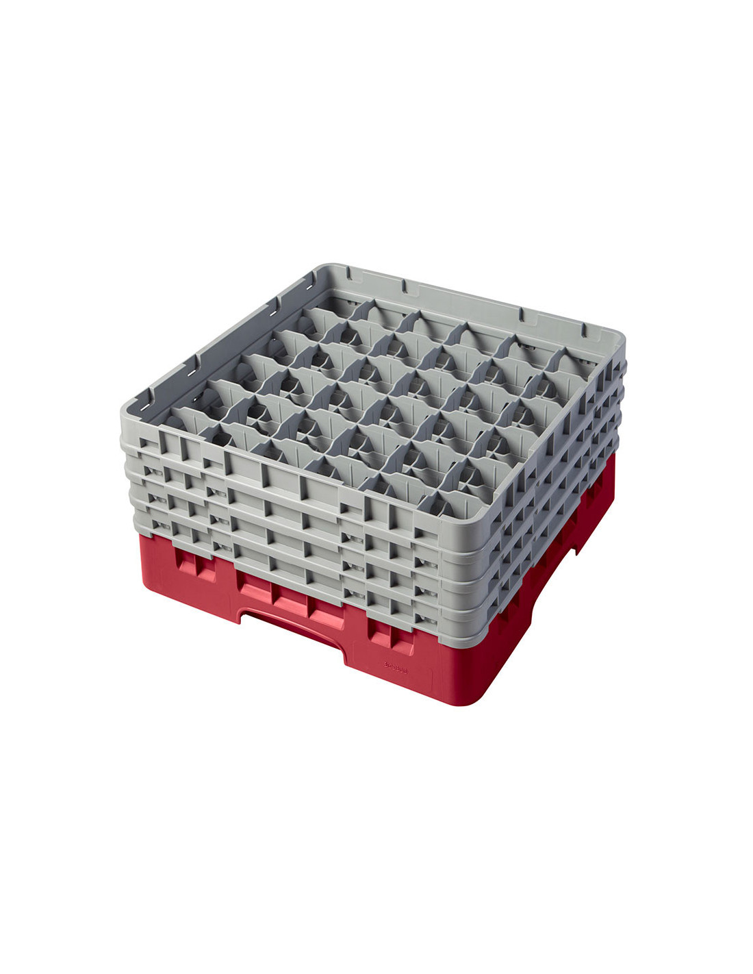 CAMBRO - 36S800-184 - Cesta de lavado 36 comp. 4 alturas - 7,2 cm Ø máx. - alt. máx. 21,7 cm - 50 x 50 x 26,7 cm