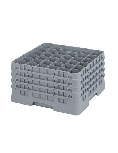 CAMBRO - 36S900-151 - Cesta de lavado 36 comp. 4 alturas - 7,2 cm Ø máx. - alt. máx. 24,1 cm - 50 x 50 x 26,7 cm