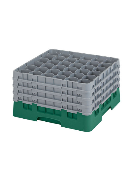 CAMBRO - 36S900-151 - Cesta de lavado 36 comp. 4 alturas - 7,2 cm Ø máx. - alt. máx. 24,1 cm - 50 x 50 x 26,7 cm