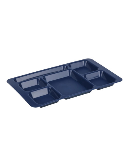 CAMBRO - 1596CP - Bandeja compartimentada de copolímero 6 compartimentos 22,9 x 38 cm