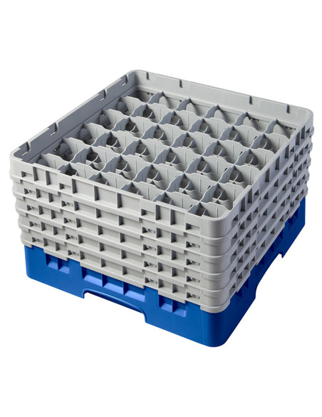 CAMBRO - 36S958-119 - Cesta de lavado 36 comp. 5 alturas - 7,2 cm Ø máx. - alt. máx. 25,8 cm - 50 x 50 x 30,8 cm