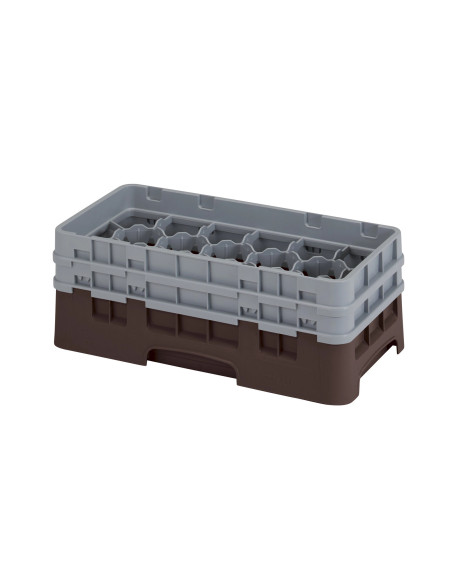 CAMBRO - 17HS434 - Cesta de lavado de medio tamaño para copas y vasos con 17 compartimentos 2 alturas - diámetro máx.