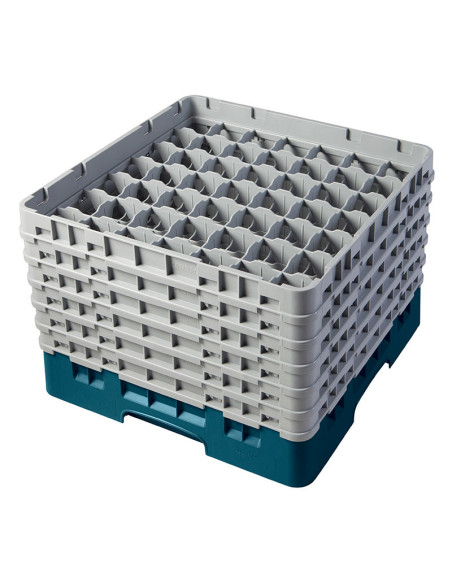 CAMBRO - 49S318-167 - Cesta de lavado 49 comp. 1 altura - 6 cm Ø máx. - alt. máx. 9,4 cm - 50 x 50 x 14,3 cm