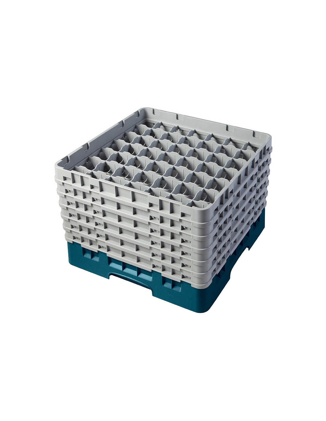 CAMBRO - 49S318-167 - Cesta de lavado 49 comp. 1 altura - 6 cm Ø máx. - alt. máx. 9,4 cm - 50 x 50 x 14,3 cm