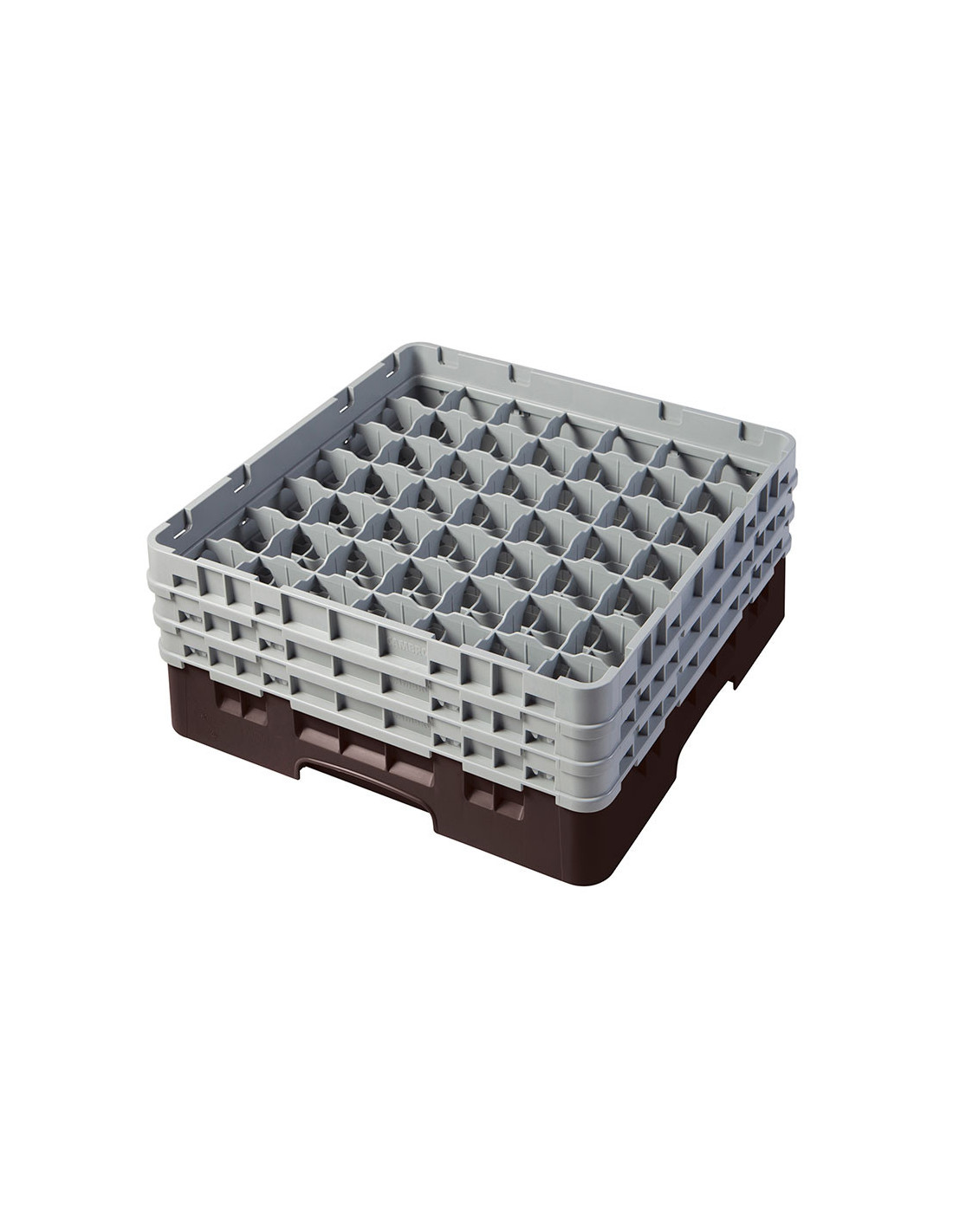 CAMBRO - 49S638-167 - Cesta de lavado 49 comp. 3 alturas - 6 cm Ø máx. - alt. máx. 17,6 cm - 50 x 50 x 22,5 cm