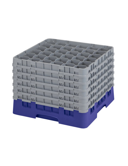 CAMBRO - 36S1214 - Cesta de lavado de tamaño completo para copas y vasos con 36 compartimentos 6 alturas - diámetro