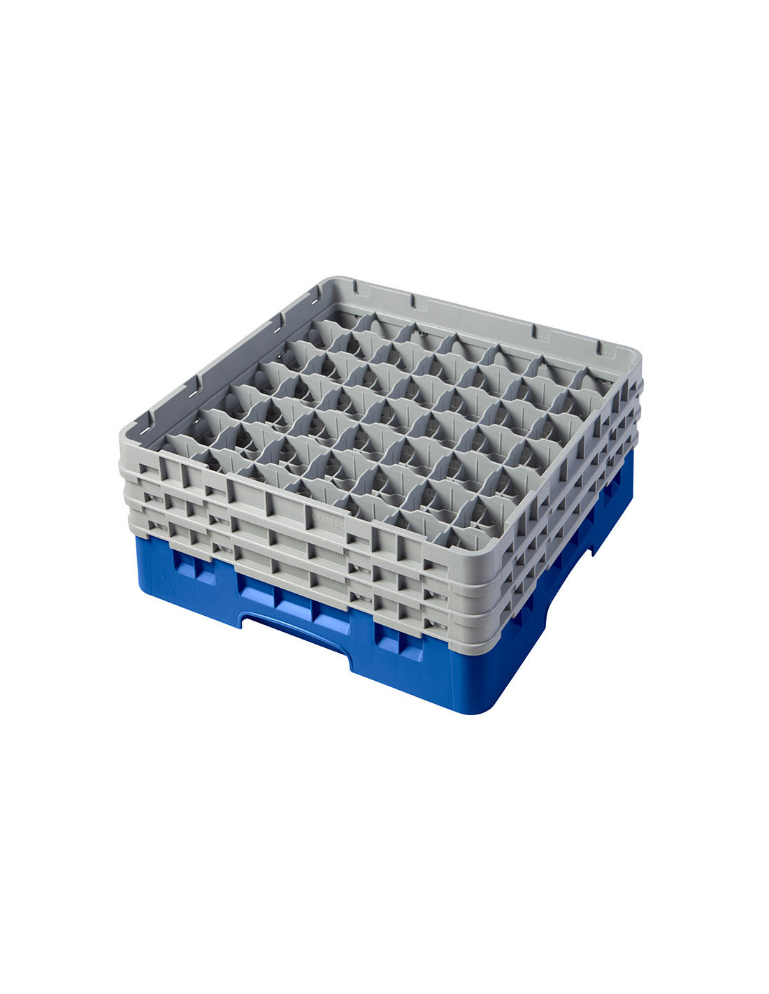 CAMBRO - 49S638-167 - Cesta de lavado 49 comp. 3 alturas - 6 cm Ø máx. - alt. máx. 17,6 cm - 50 x 50 x 22,5 cm