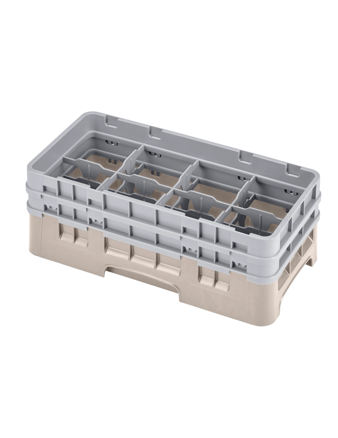 CAMBRO - 8HS434 - Cesta de lavado de medio tamaño para copas y vasos con 8 compartimentos 2 alturas - diámetro máx.