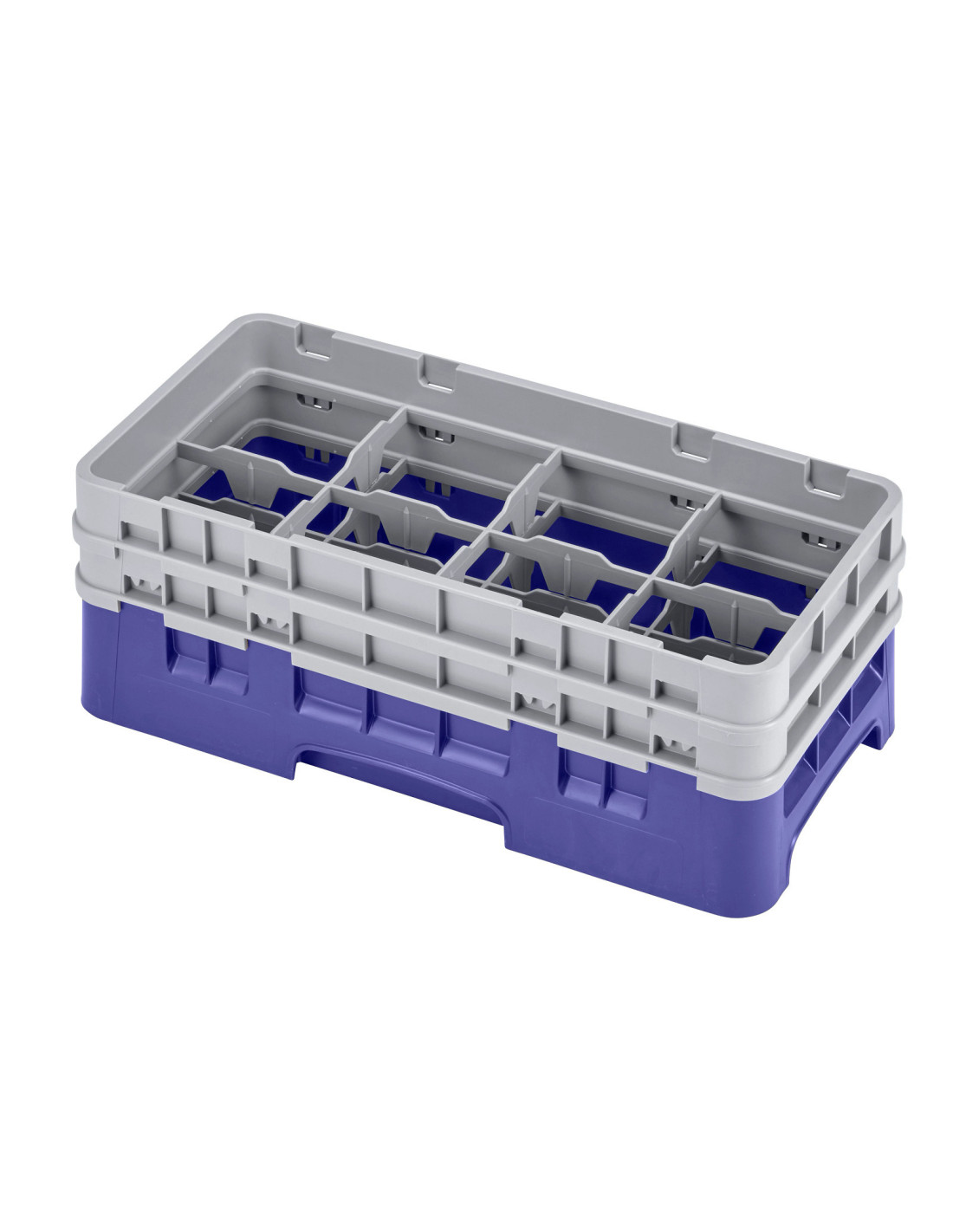 CAMBRO - 8HS434 - Cesta de lavado de medio tamaño para copas y vasos con 8 compartimentos 2 alturas - diámetro máx.