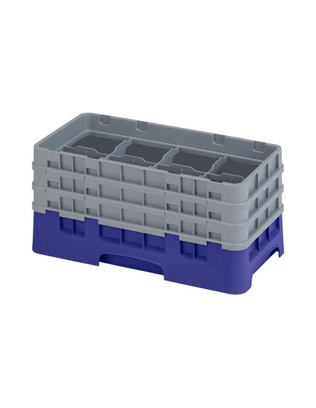 CAMBRO - 8HS638 - Cesta de lavado de medio tamaño para copas y vasos con 8 compartimentos 3 alturas - diámetro máx.