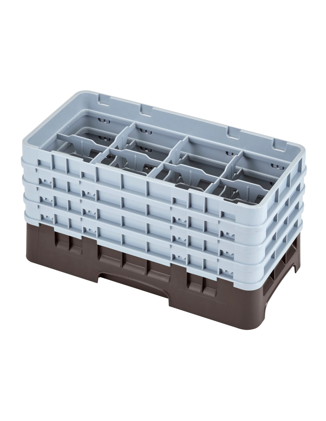 CAMBRO - 8HS800 - Cesta de lavado de medio tamaño para copas y vasos con 8 compartimentos 4 alturas - diámetro máx.