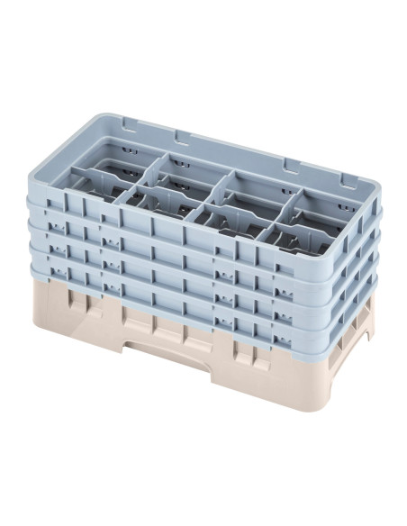 CAMBRO - 8HS800 - Cesta de lavado de medio tamaño para copas y vasos con 8 compartimentos 4 alturas - diámetro máx.