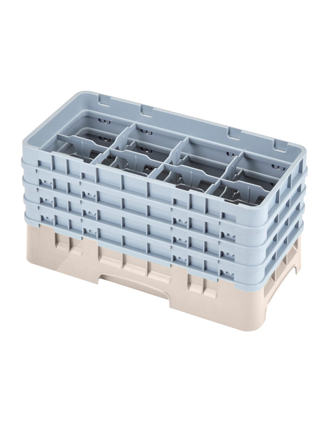 CAMBRO - 8HS800 - Cesta de lavado de medio tamaño para copas y vasos con 8 compartimentos 4 alturas - diámetro máx.