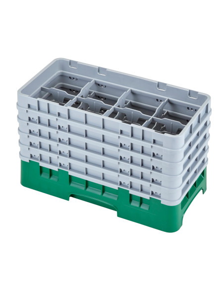 CAMBRO - 8HS958 - Cesta de lavado de medio tamaño para copas y vasos con 8 compartimentos 5 alturas - diámetro máx.