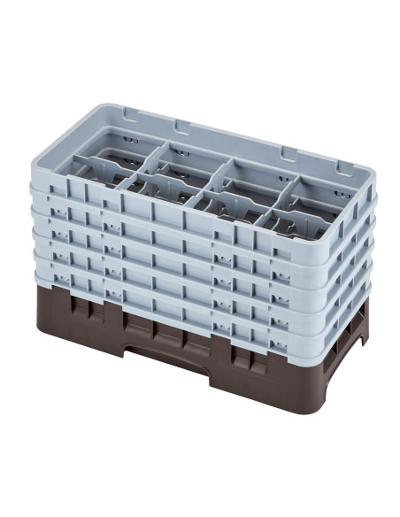 CAMBRO - 8HS958 - Cesta de lavado de medio tamaño para copas y vasos con 8 compartimentos 5 alturas - diámetro máx.