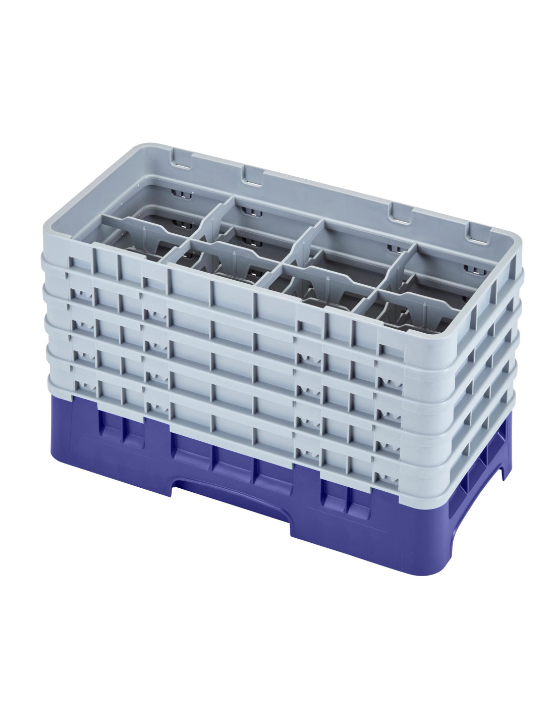 CAMBRO - 8HS958 - Cesta de lavado de medio tamaño para copas y vasos con 8 compartimentos 5 alturas - diámetro máx.