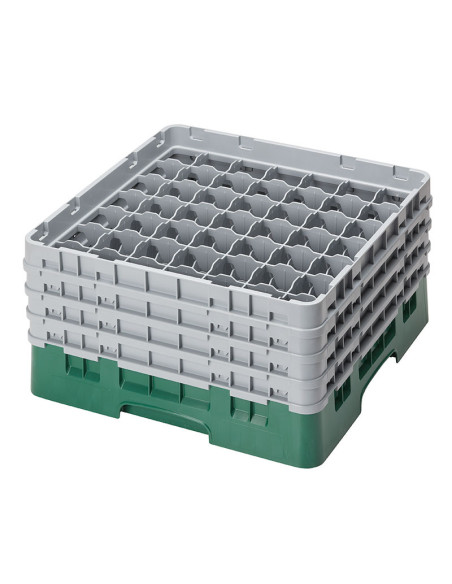 CAMBRO - 49S800-110 - Cesta de lavado 49 comp. 4 alturas - 6 cm Ø máx. - alt. máx. 21,7 cm - 50 x 50 x 26,7 cm