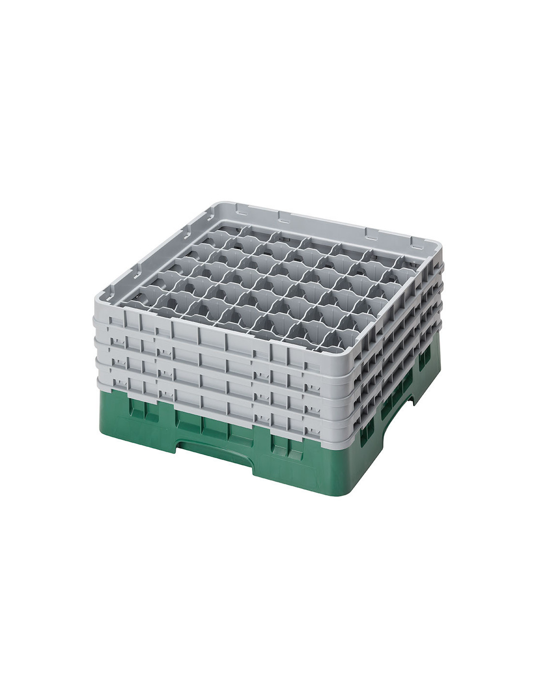 CAMBRO - 49S800-110 - Cesta de lavado 49 comp. 4 alturas - 6 cm Ø máx. - alt. máx. 21,7 cm - 50 x 50 x 26,7 cm