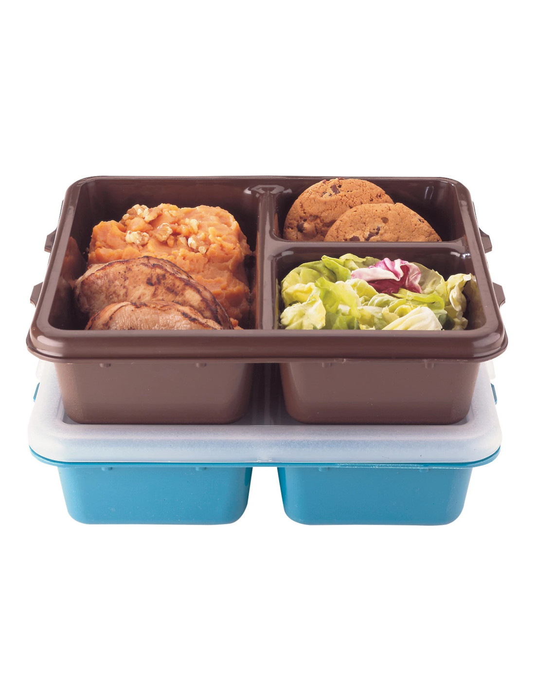 CAMBRO - 9113CP - Bandeja compartimentada de copolímero 3 compartimentos 23 x 28 x 6,5 cm