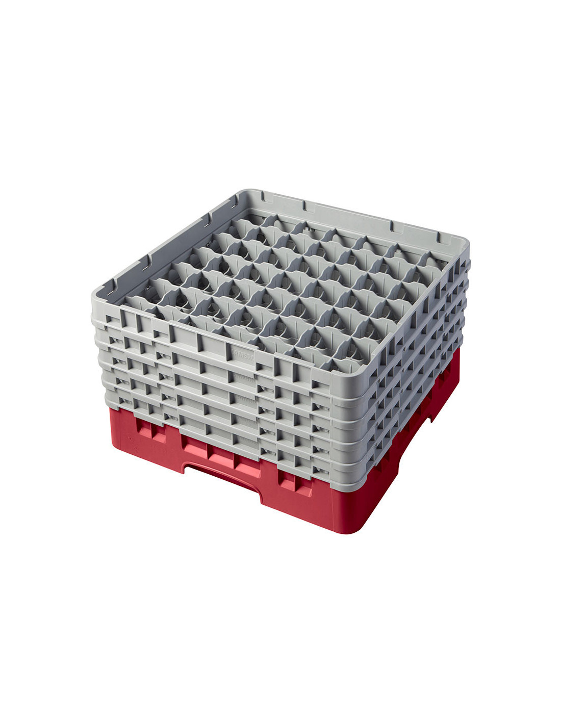 CAMBRO - 49S958-416 - Cesta de lavado 49 comp. 5 alturas - 6 cm Ø máx. - alt. máx. 25,8 cm - 50 x 50 x 30,8 cm