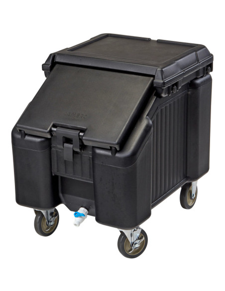 CAMBRO - ICS100L4S - Carro de hielo con 4 ruedas giratorias y 1 rueda con freno - 77 x 57 x 73 cm