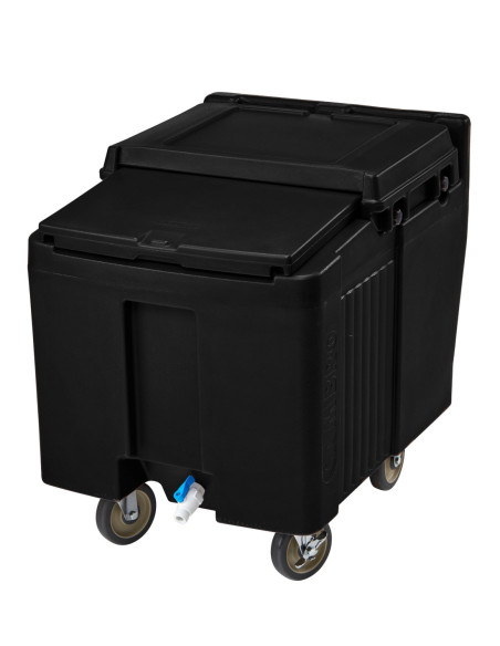 CAMBRO - ICS125L - Carro de hielo con 2 ruedas fijas, 2 ruedas giratorias y 1 rueda con freno - 80 x 58,5 x 74,5 cm