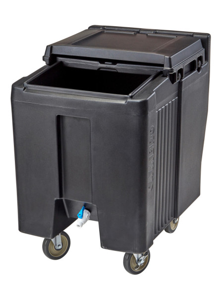CAMBRO - ICS125T - Carro de hielo con 2 ruedas fijas, 2 ruedas giratorias y 1 rueda con freno - 80 x 58,5 x 88 cm
