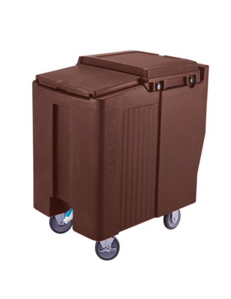 CAMBRO - ICS175T - Carro de hielo con 2 ruedas fijas, 2 ruedas giratorias y 1 rueda con freno - 86,5 x 58,5 x 95,5 cm