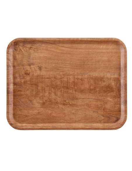 CAMBRO - MA2028 - Bandeja Madeyra rectangular laminada de superficie texturizada 24 x 35 cm