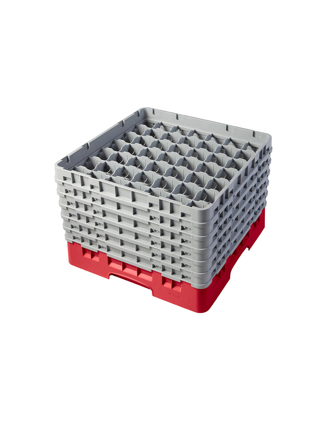 CAMBRO - 49S1114-414 - Cesta de lavado 49 comp. 6 alturas - 6 cm Ø máx. - alt. máx. 29,9 cm - 50 x 50 x 34,9 cm