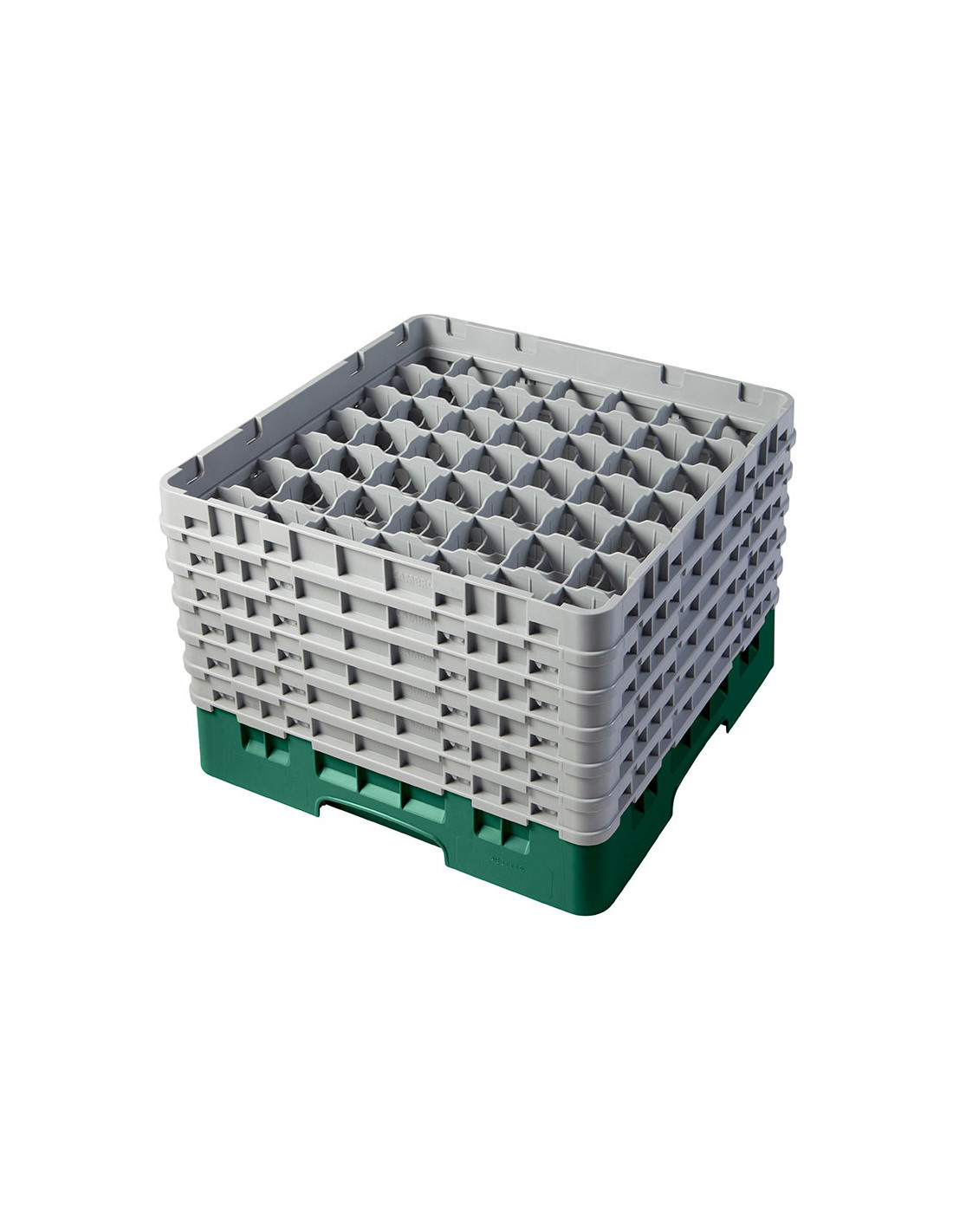 CAMBRO - 49S1114-414 - Cesta de lavado 49 comp. 6 alturas - 6 cm Ø máx. - alt. máx. 29,9 cm - 50 x 50 x 34,9 cm