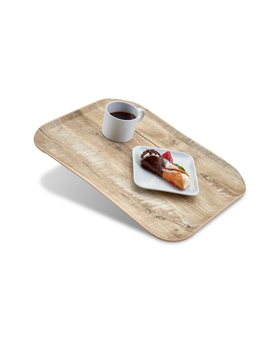 CAMBRO - VTC3646TNS - Bandeja Century rectangular imitación madera de superficie antideslizante - 35,5 x 45,7 cm