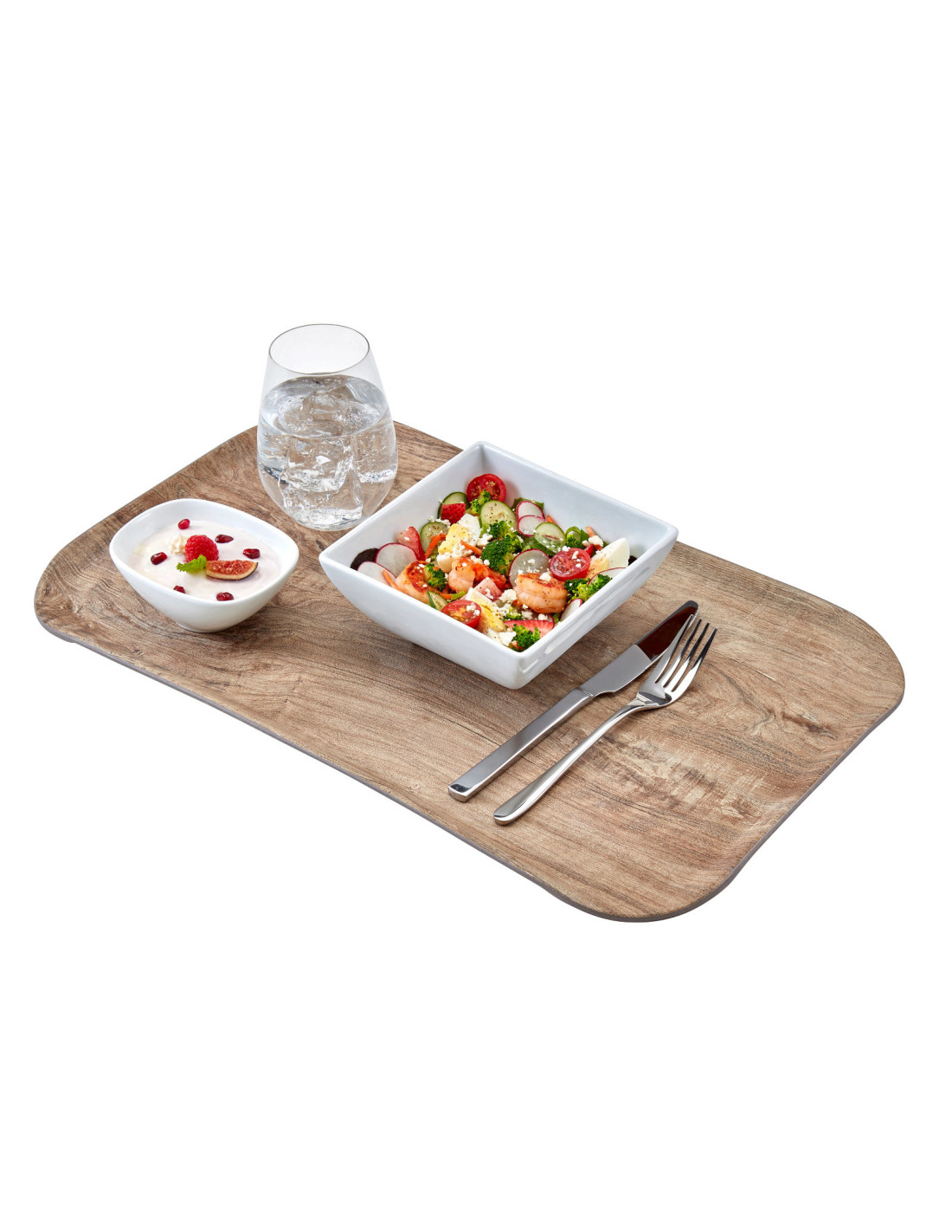 CAMBRO - VTC3753T - Bandeja Century rectangular imitación madera de superficie lisa - 37 x 53 cm