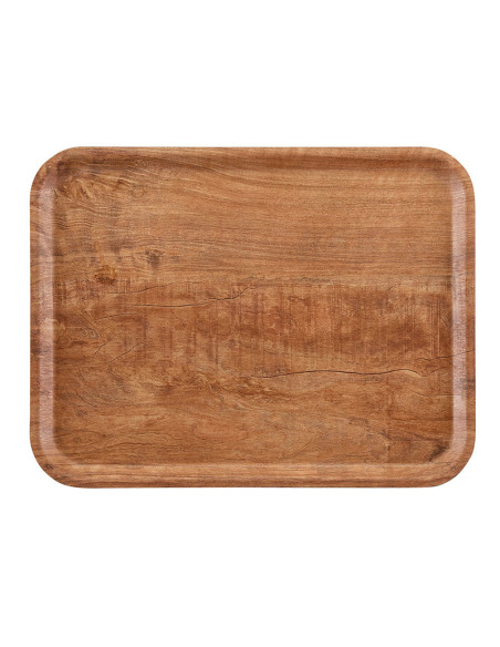 CAMBRO - MA3646-E89 - Bandeja Madeira rectangular laminada de superficie antideslizante - 36 x 46 cm