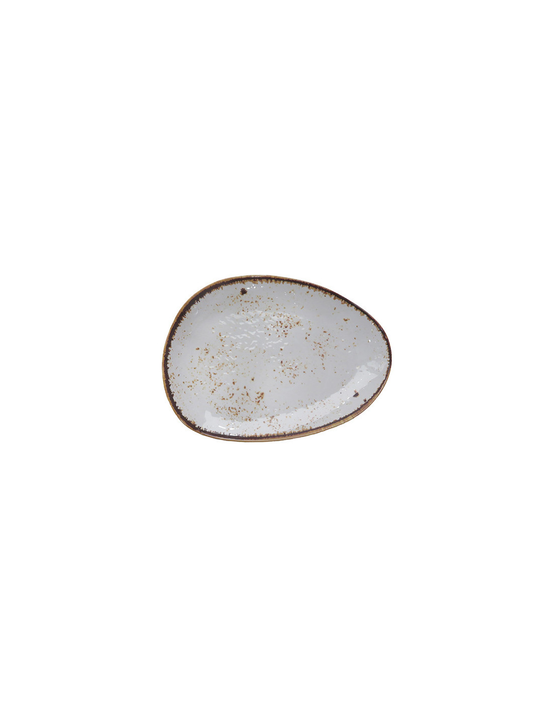 ADRIER - 68-ESP3022-WHTSLS Pack de 12 Unidades - Colección Salsa Winter - Plato huevo - 30 x 22 cm