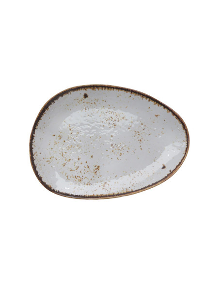 ADRIER - 68-ESP3626-WHTSLS Pack de 10 Unidades - Colección Salsa Winter - Plato huevo - 36 x 26 cm