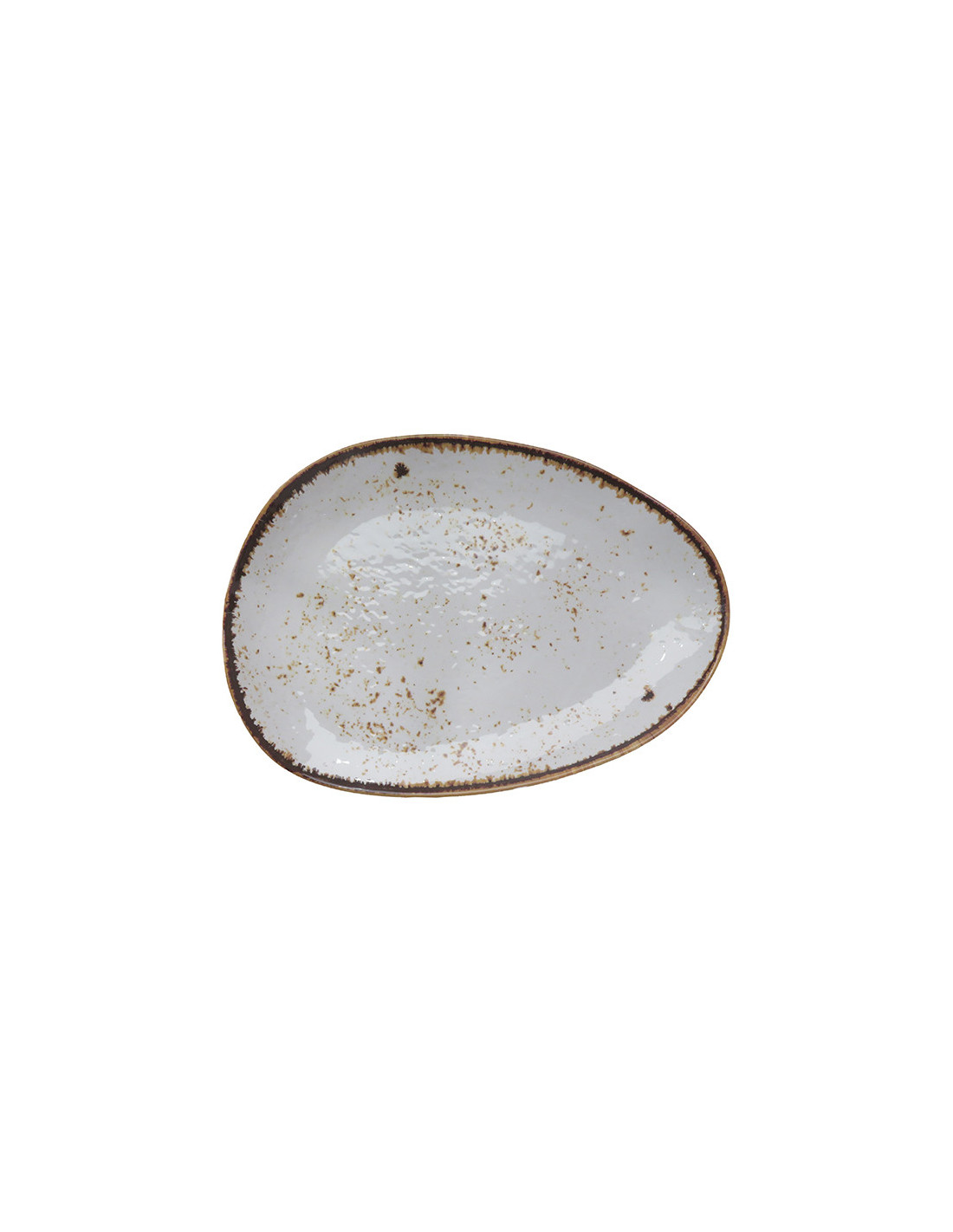 ADRIER - 68-ESP3626-WHTSLS Pack de 10 Unidades - Colección Salsa Winter - Plato huevo - 36 x 26 cm