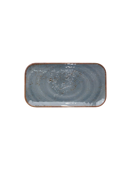 ADRIER - 68-GNMP13-BLUSLS Pack de 12 Unidades - Colección Salsa Summer - Plato rectangular - 32,5 x 17,5 cm