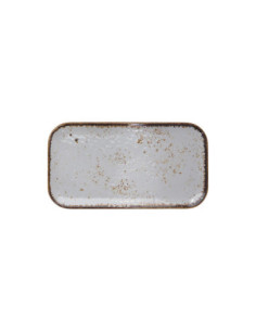 ADRIER - 68-GNMP13-WHTSLS Pack de 12 Unidades - Colección Salsa Winter - Plato rectangular - 32,5 x 17,5 cm
