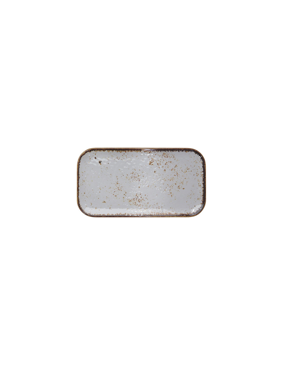 ADRIER - 68-GNMP13-WHTSLS Pack de 12 Unidades - Colección Salsa Winter - Plato rectangular - 32,5 x 17,5 cm
