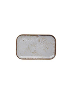 ADRIER - 68-GNMP14-WHTSLS Pack de 20 Unidades - Colección Salsa Winter - Plato rectangular - 26,5 x 16,2 cm