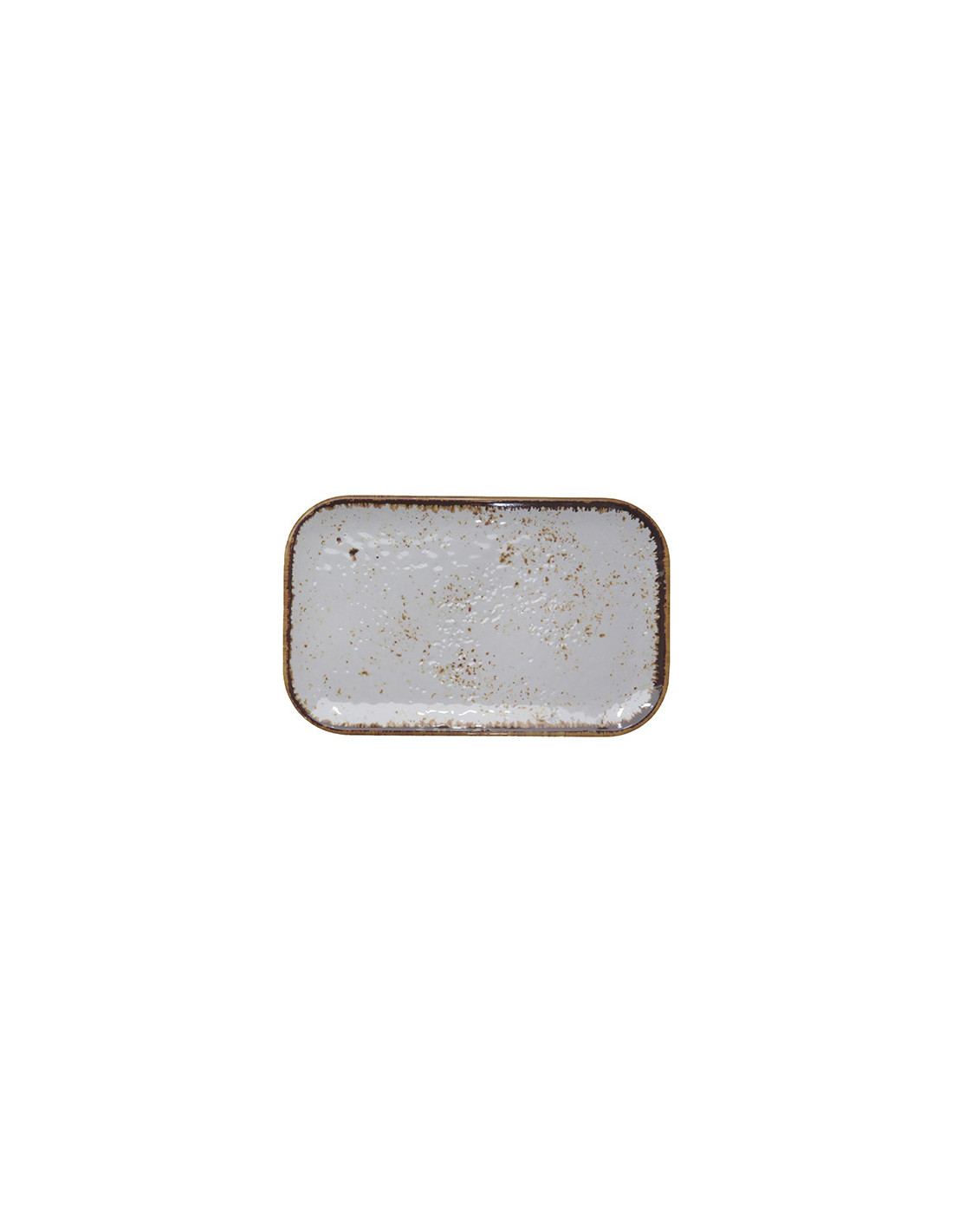 ADRIER - 68-GNMP14-WHTSLS Pack de 20 Unidades - Colección Salsa Winter - Plato rectangular - 26,5 x 16,2 cm
