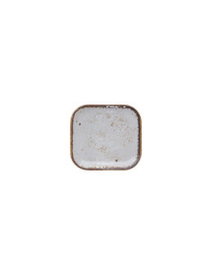 ADRIER - 68-GNMP16-WHTSLS Pack de 24 Unidades - Colección Salsa Winter - Plato rectangular - 17,6 x 16,2 cm