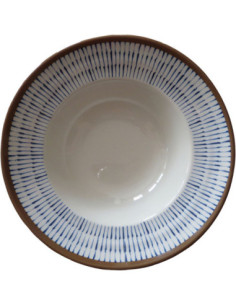 ADRIER - CHRB25-CB Pack de 6 Unidades - Colección Chambao - Plato de pasta - 25 cm Ø x 7 cm alt.