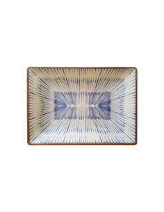 ADRIER - CHRCP3021-CB Pack de 6 Unidades - Colección Chambao - Fuente rectangular grande - 30,5 x 21,5 x 3,5 cm