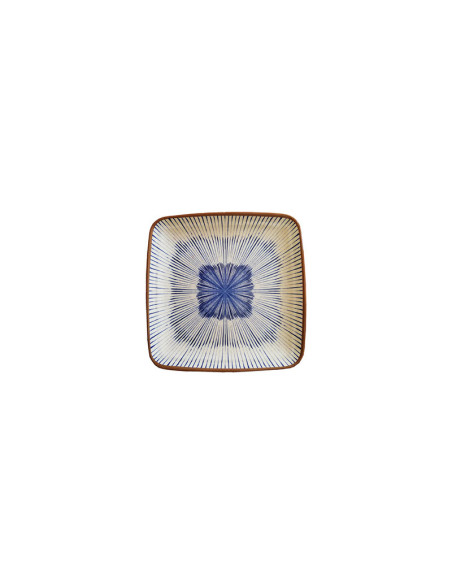 ADRIER - CHSP19-CB Pack de 24 Unidades - Colección Chambao - Plato cuadrado pequeño - 19 x 19 x 2 cm