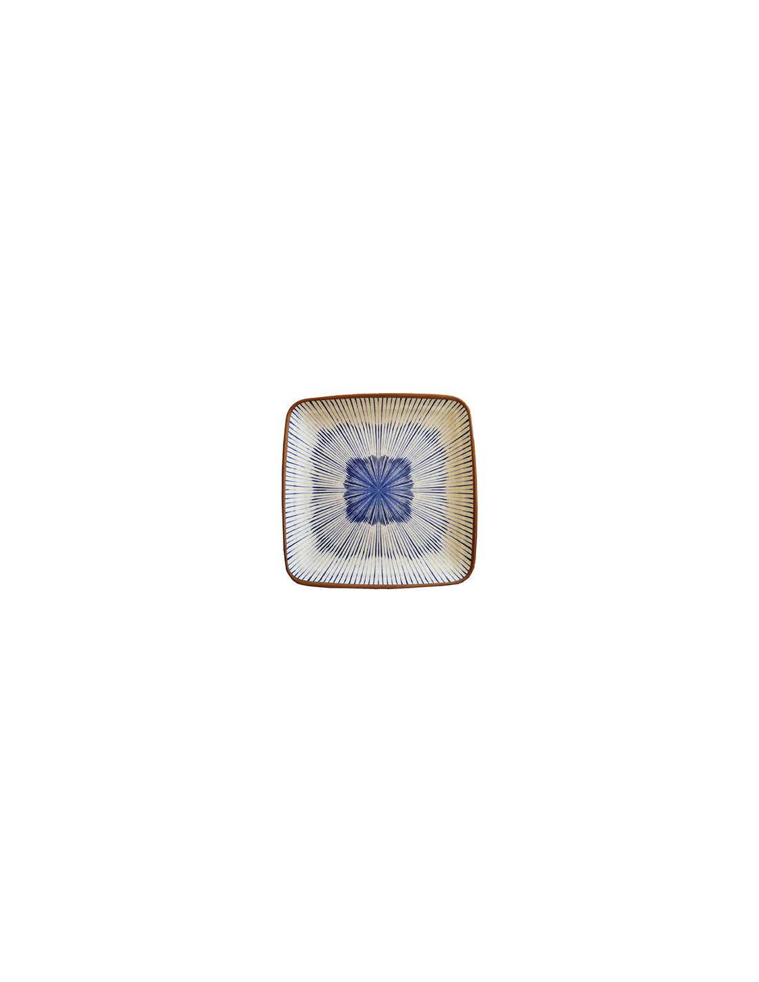 ADRIER - CHSP19-CB Pack de 24 Unidades - Colección Chambao - Plato cuadrado pequeño - 19 x 19 x 2 cm
