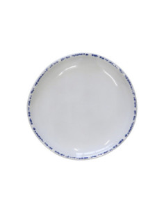 ADRIER - MORP22-BLU Pack de 12 Unidades - Colección Cobalt - Plato redondo - 22,5 cm Ø x 2 cm alto