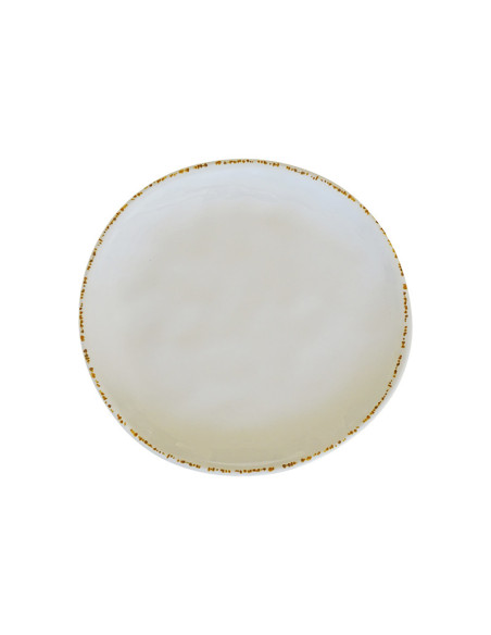 ADRIER - MORP22-BEI Pack de 12 Unidades - Colección Dune - Plato redondo - 22,5 cm Ø x 2 cm alto